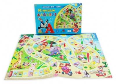 Купить Изучаем алфавит. Настольная игра-ходилка в БУКВАЕШКА